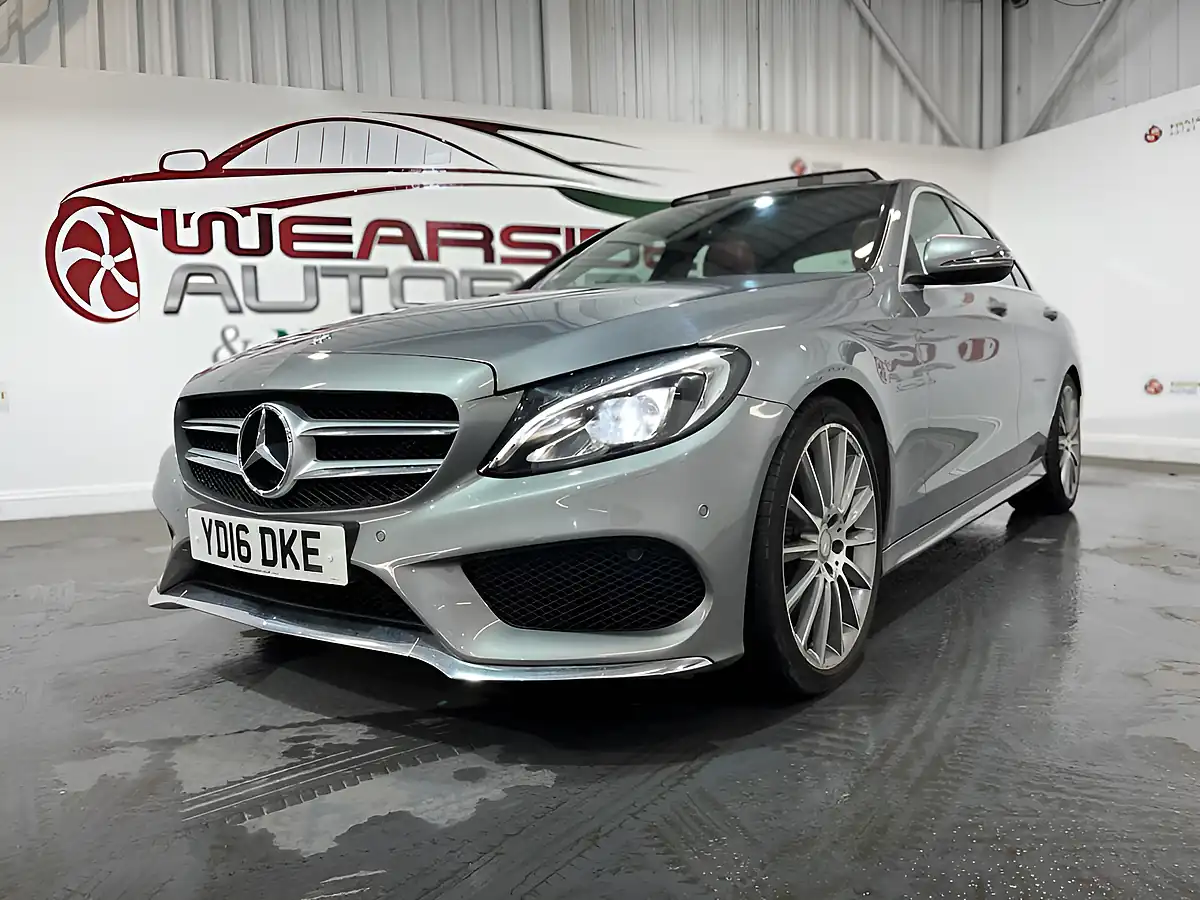 Used 2016 Mercedes-Benz C-Class AMG Line Premium Silver - Interior and Exterior details 4