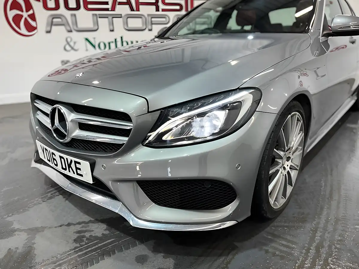 Used 2016 Mercedes-Benz C-Class AMG Line Premium Silver - Interior and Exterior details 5