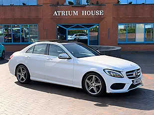 Used 2016 Mercedes-Benz C Class AMG Line (premium) White - Interior and Exterior details 2