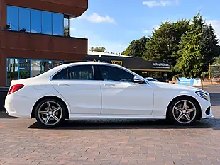 Used 2016 Mercedes-Benz C Class AMG Line (premium) White - Interior and Exterior details 4