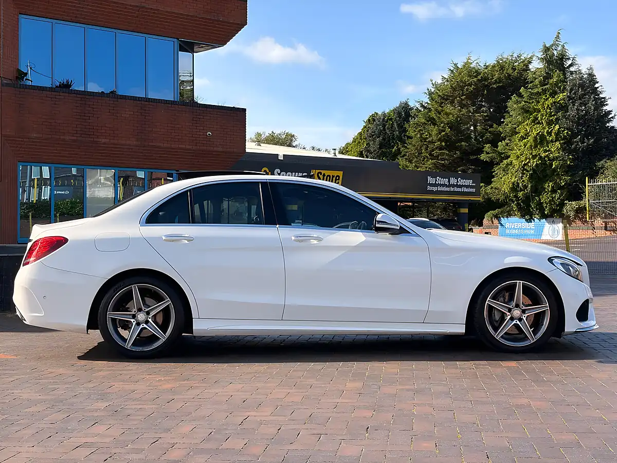 Used 2016 Mercedes-Benz C Class AMG Line (premium) White - Interior and Exterior details 4