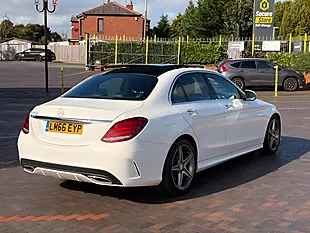 Used 2016 Mercedes-Benz C Class AMG Line (premium) White - Interior and Exterior details 5
