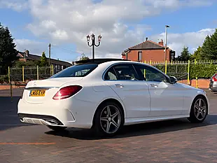 Used 2016 Mercedes-Benz C Class AMG Line (premium) White - Interior and Exterior details 6