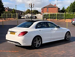 Used 2016 Mercedes-Benz C Class AMG Line (premium) White - Interior and Exterior details 7