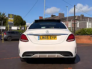 Used 2016 Mercedes-Benz C Class AMG Line (premium) White - Interior and Exterior details 8