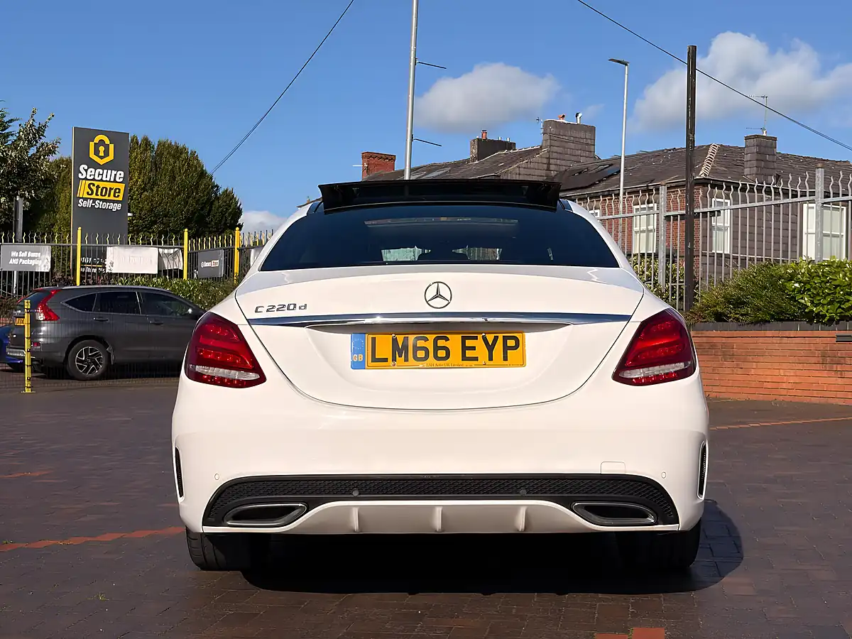 Used 2016 Mercedes-Benz C Class AMG Line (premium) White - Interior and Exterior details 8