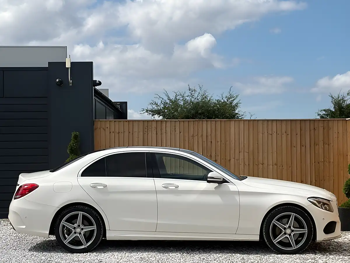 Used 2016 Mercedes-Benz C Class AMG Line (premium) White - Interior and Exterior details 10