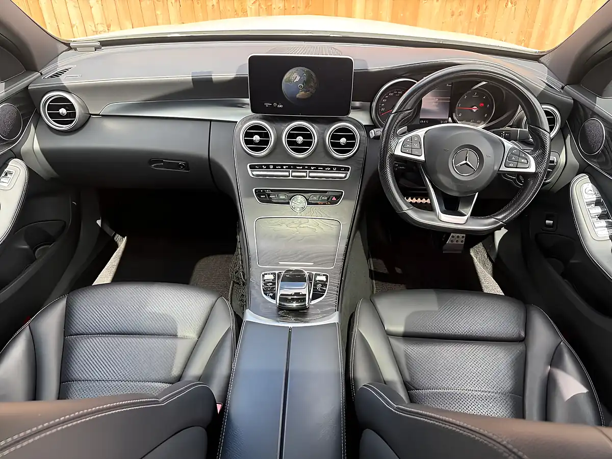 Used 2016 Mercedes-Benz C Class AMG Line (premium) White - Interior and Exterior details 12