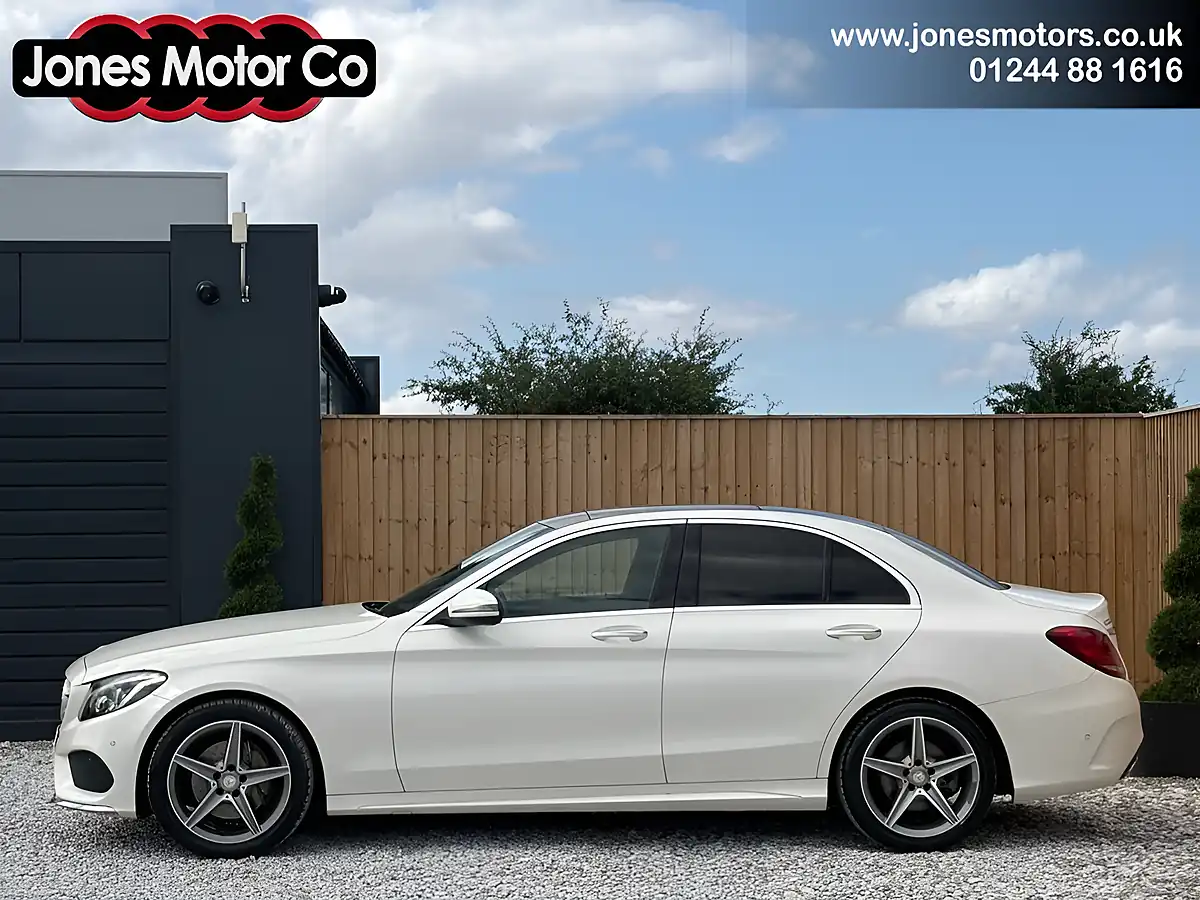 Used 2016 Mercedes-Benz C Class AMG Line (premium) White - Interior and Exterior details 2