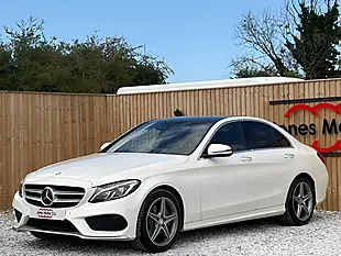 Used 2016 Mercedes-Benz C Class AMG Line (premium) White - Interior and Exterior details 4