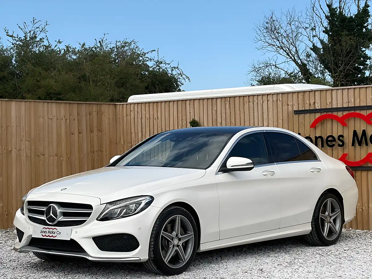 Used 2016 Mercedes-Benz C Class AMG Line (premium) White - Interior and Exterior details 4