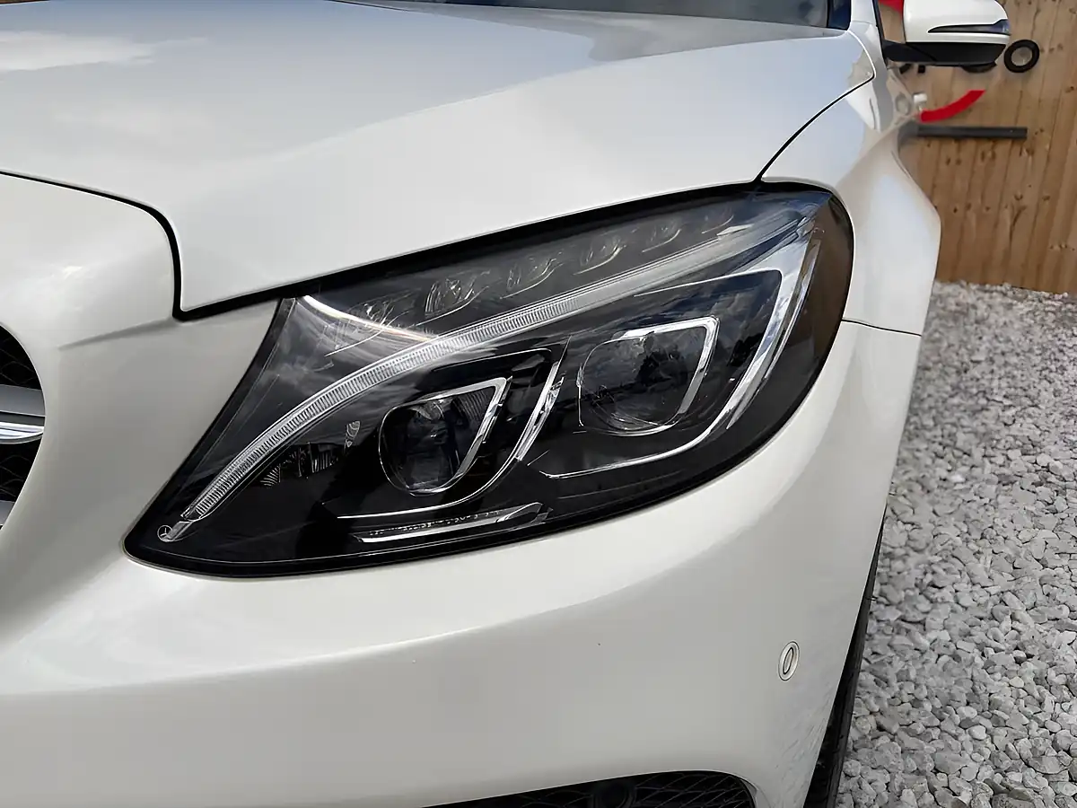 Used 2016 Mercedes-Benz C Class AMG Line (premium) White - Interior and Exterior details 8