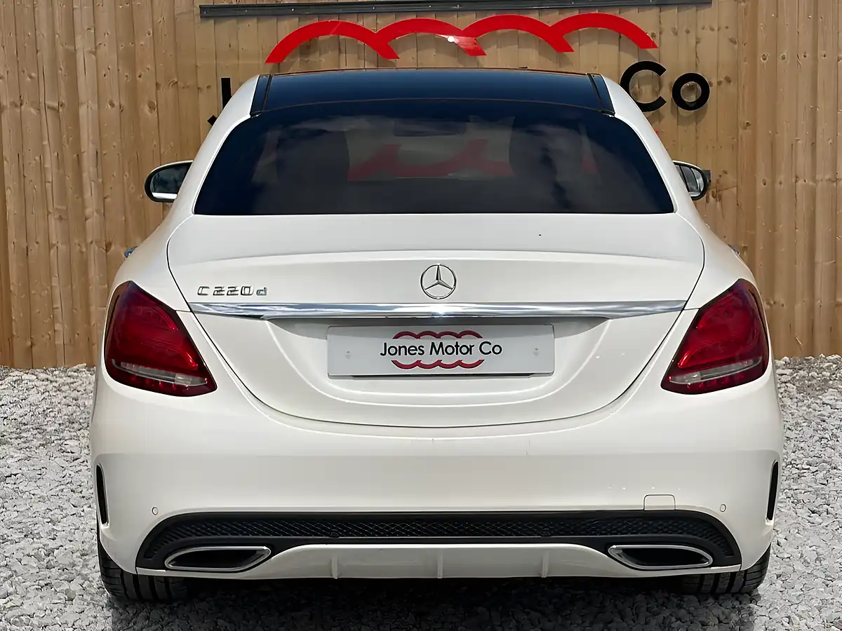 Used 2016 Mercedes-Benz C Class AMG Line (premium) White - Interior and Exterior details 9