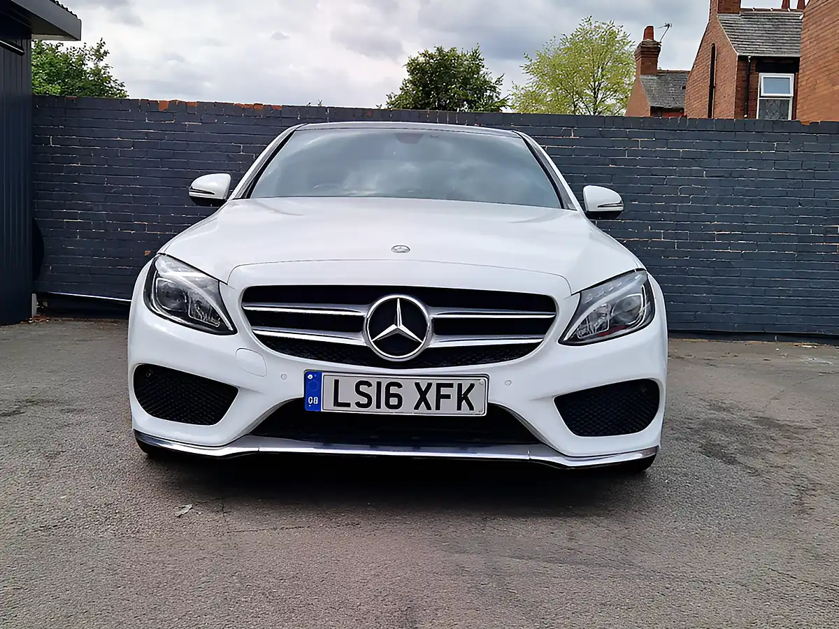 Used 2016 Mercedes-Benz C Class AMG Line White - Interior and Exterior details 11
