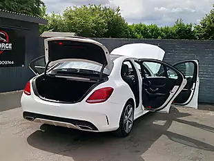 Used 2016 Mercedes-Benz C Class AMG Line White - Interior and Exterior details 12