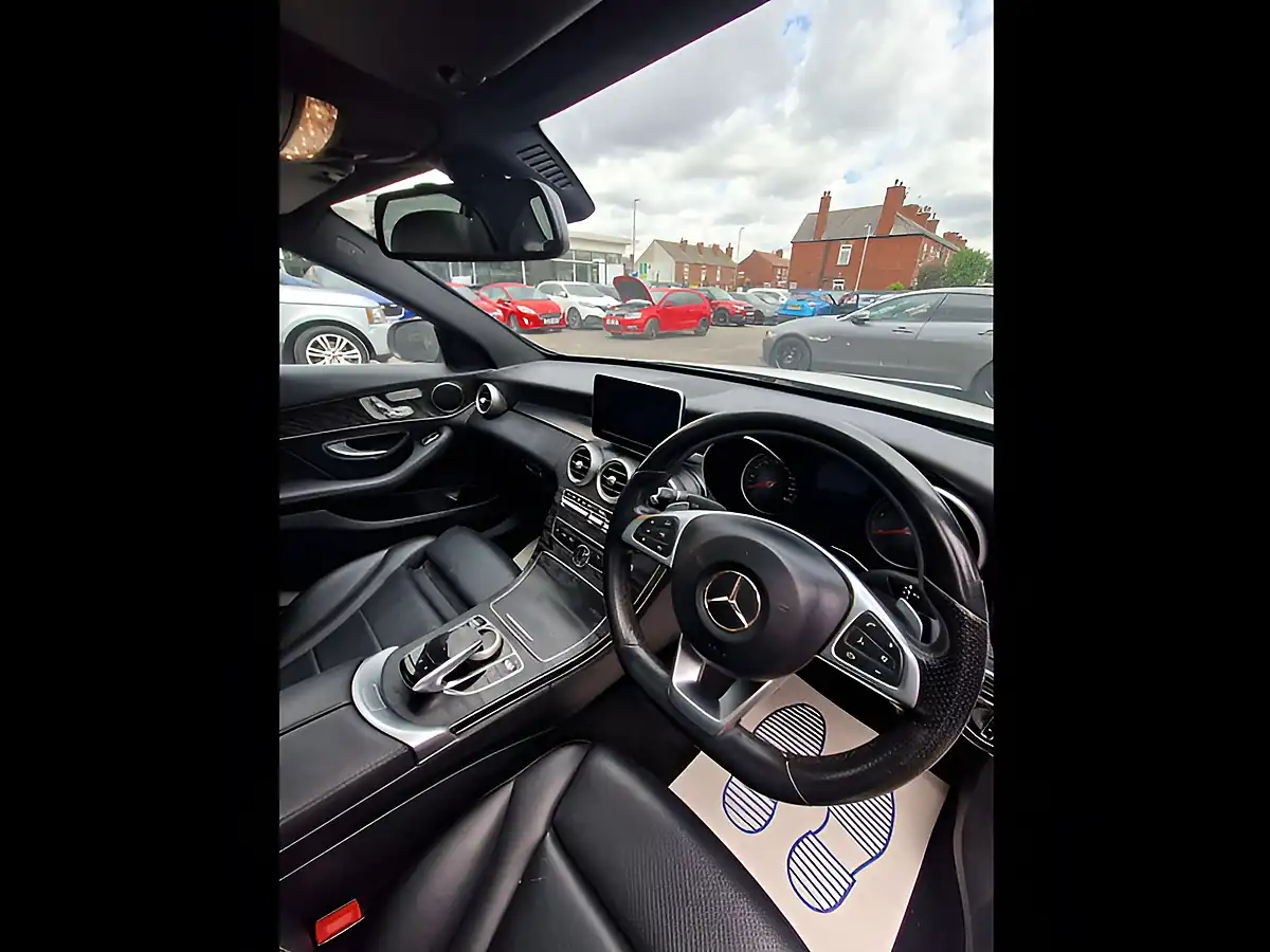 Used 2016 Mercedes-Benz C Class AMG Line White - Interior and Exterior details 14