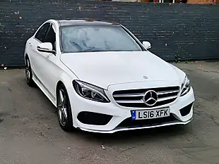 Used 2016 Mercedes-Benz C Class AMG Line White - Interior and Exterior details 3