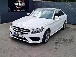 Used 2016 Mercedes-Benz C Class AMG Line White - Interior and Exterior details 5
