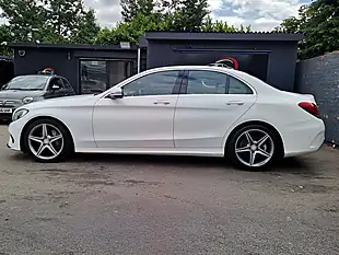 Used 2016 Mercedes-Benz C Class AMG Line White - Interior and Exterior details 6