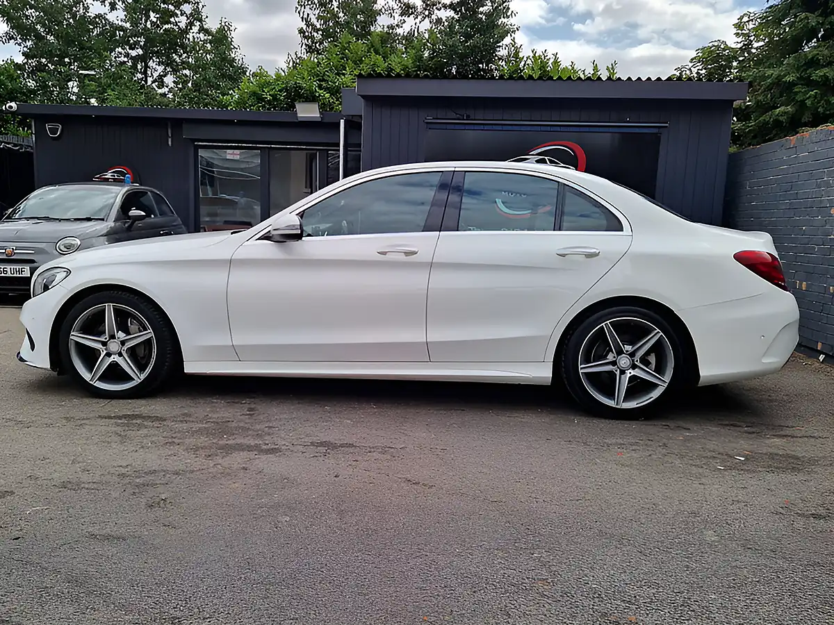 Used 2016 Mercedes-Benz C Class AMG Line White - Interior and Exterior details 6