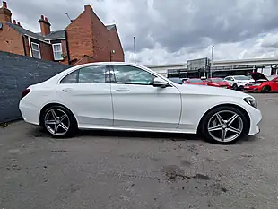 Used 2016 Mercedes-Benz C Class AMG Line White - Interior and Exterior details 7