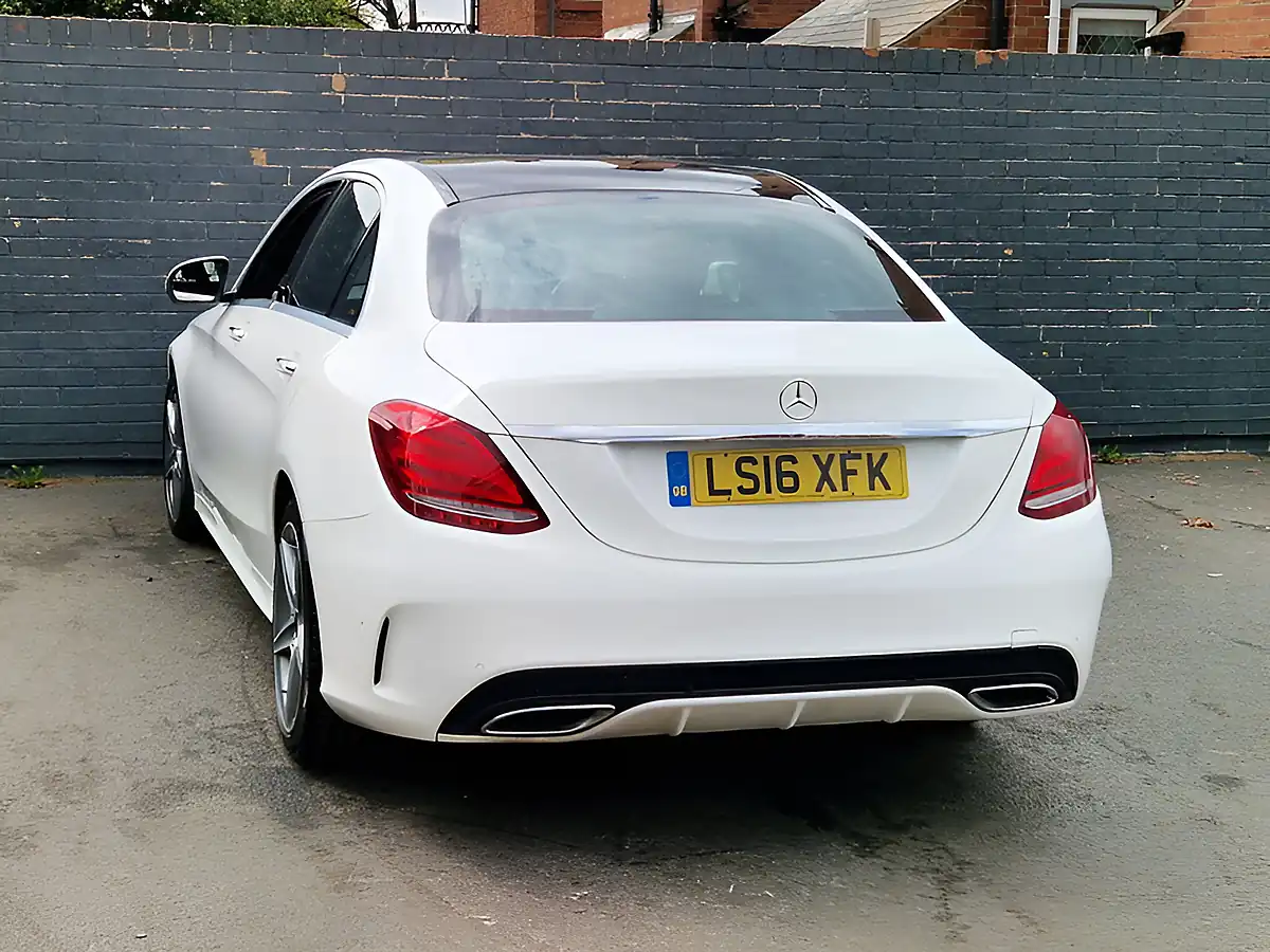 Used 2016 Mercedes-Benz C Class AMG Line White - Interior and Exterior details 8