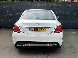 Used 2016 Mercedes-Benz C Class AMG Line White - Interior and Exterior details 9