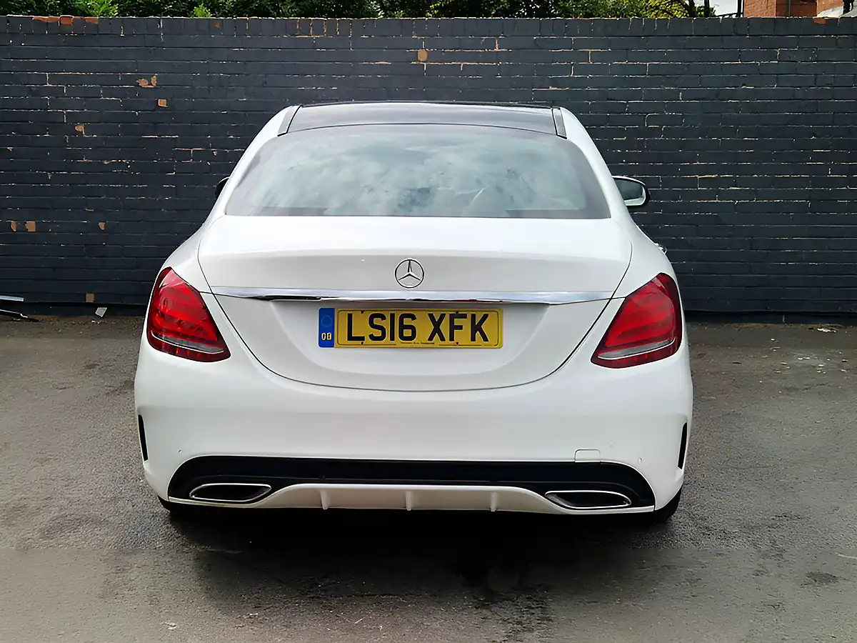 Used 2016 Mercedes-Benz C Class AMG Line White - Interior and Exterior details 9