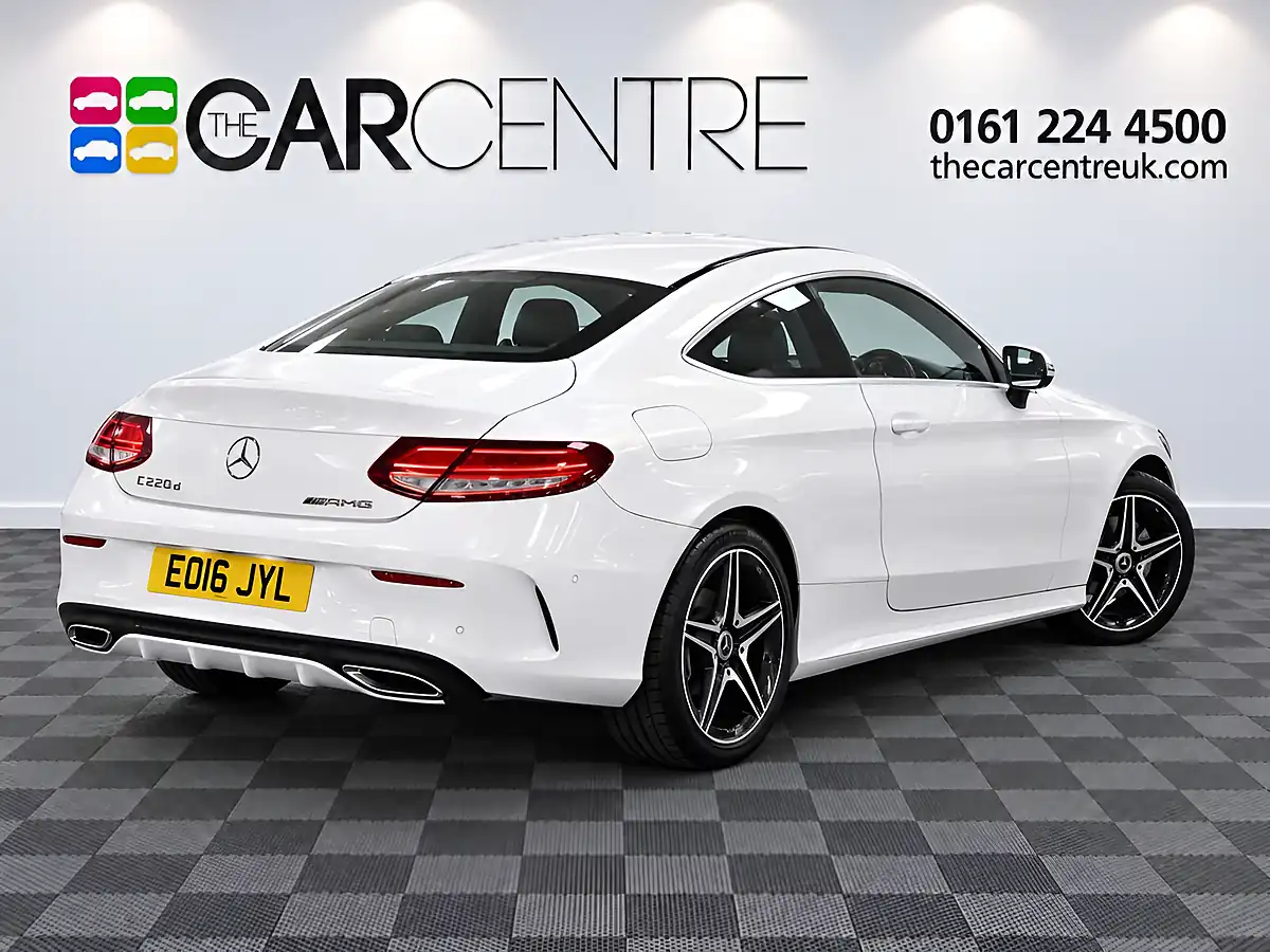 Used 2016 Mercedes-Benz C Class AMG Line White - Interior and Exterior details 5