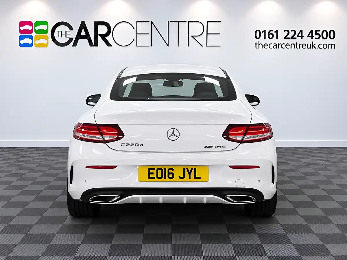 Used 2016 Mercedes-Benz C Class AMG Line White - Interior and Exterior details 8