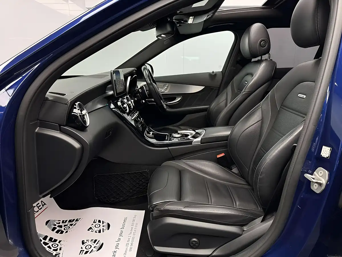 Used 2016 Mercedes-Benz C Class AMG (premium) Blue - Interior and Exterior details 11