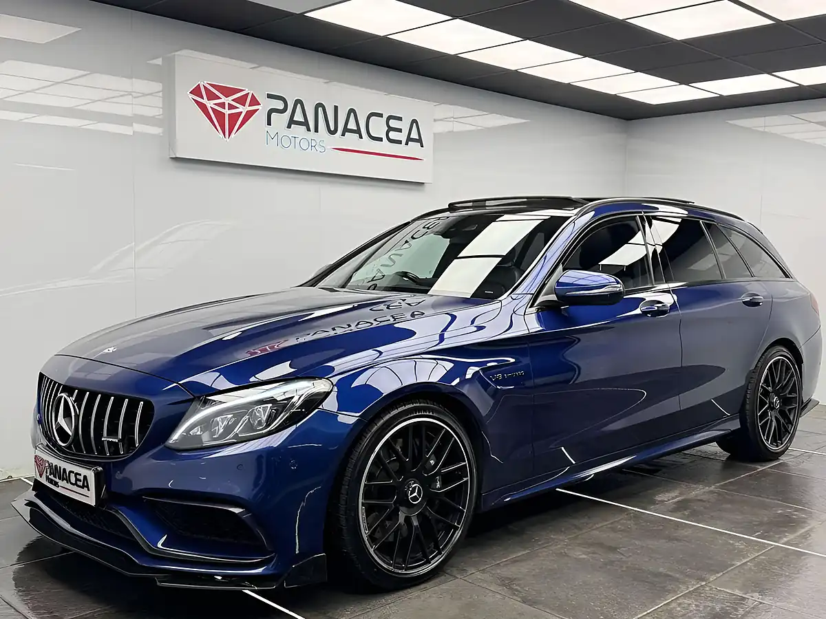 Used 2016 Mercedes-Benz C Class AMG (premium) Blue - Interior and Exterior details 3