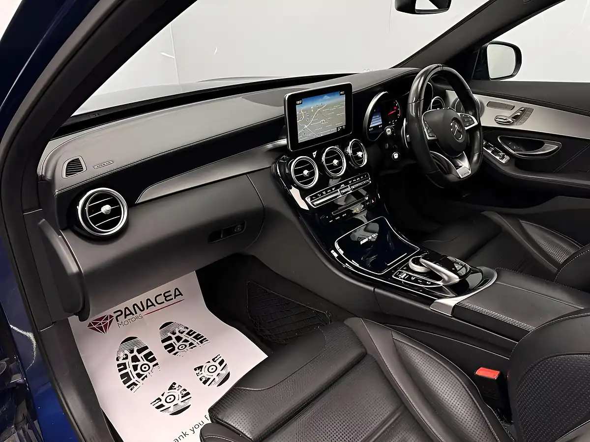 Used 2016 Mercedes-Benz C Class AMG (premium) Blue - Interior and Exterior details 7
