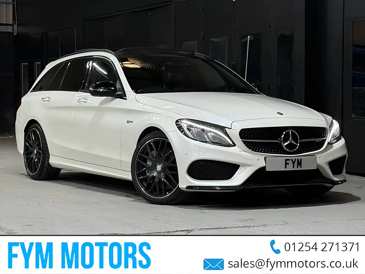 Used 2016 Mercedes-Benz C-Class AMG (premium Plus) White - Front View