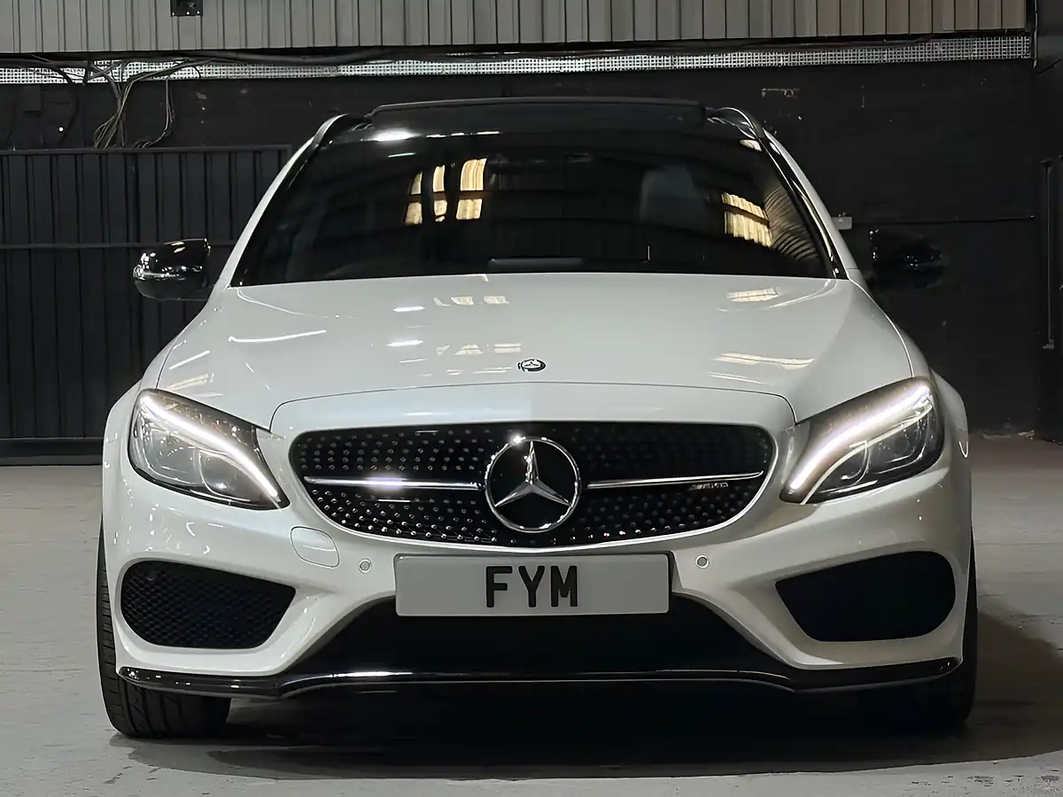 Used 2016 Mercedes-Benz C-Class AMG (premium Plus) White - Interior and Exterior details 16