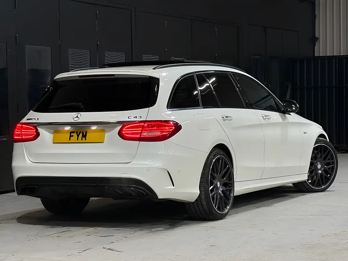 Used 2016 Mercedes-Benz C-Class AMG (premium Plus) White - Interior and Exterior details 19