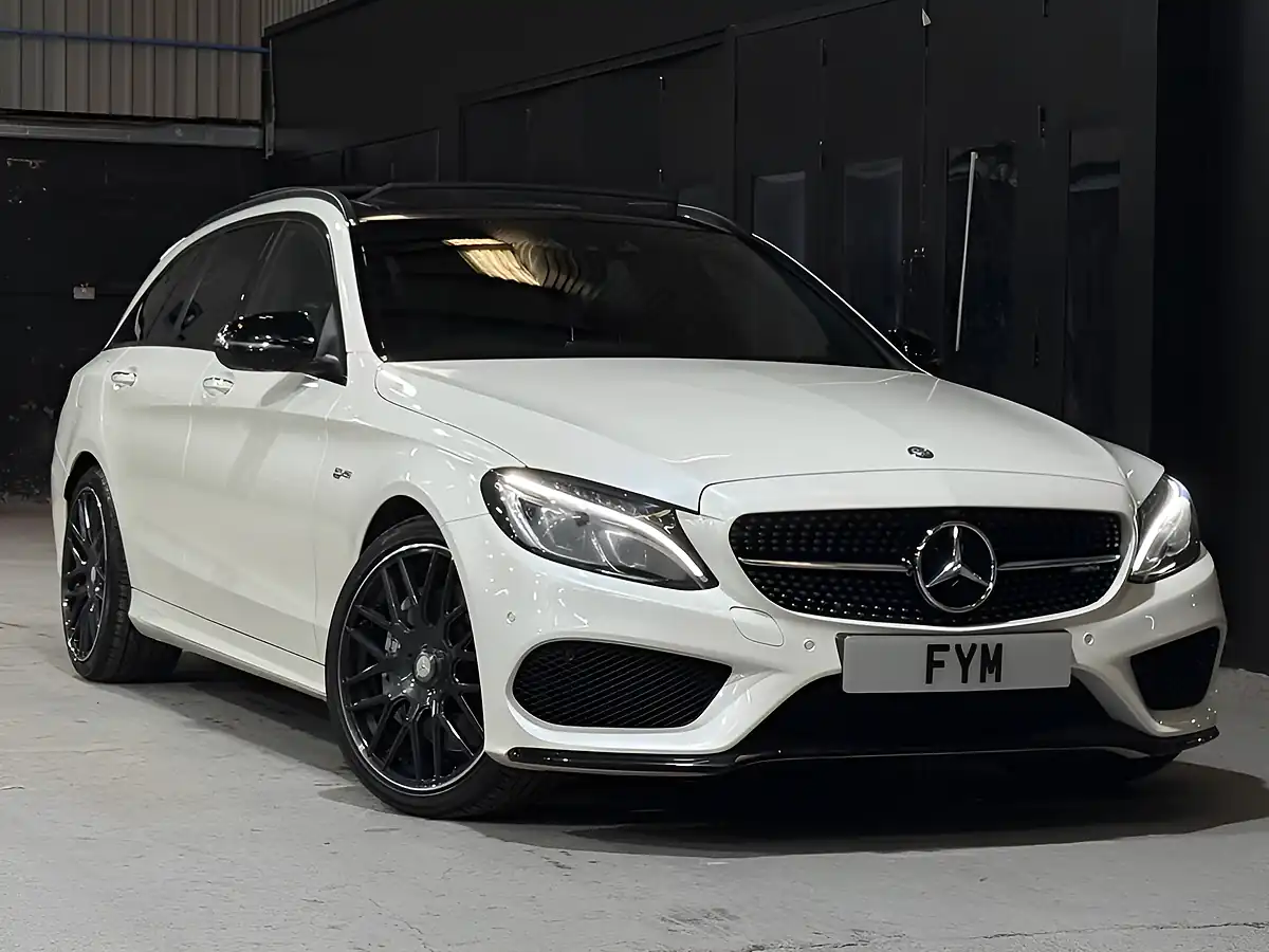 Used 2016 Mercedes-Benz C-Class AMG (premium Plus) White - Interior and Exterior details 3