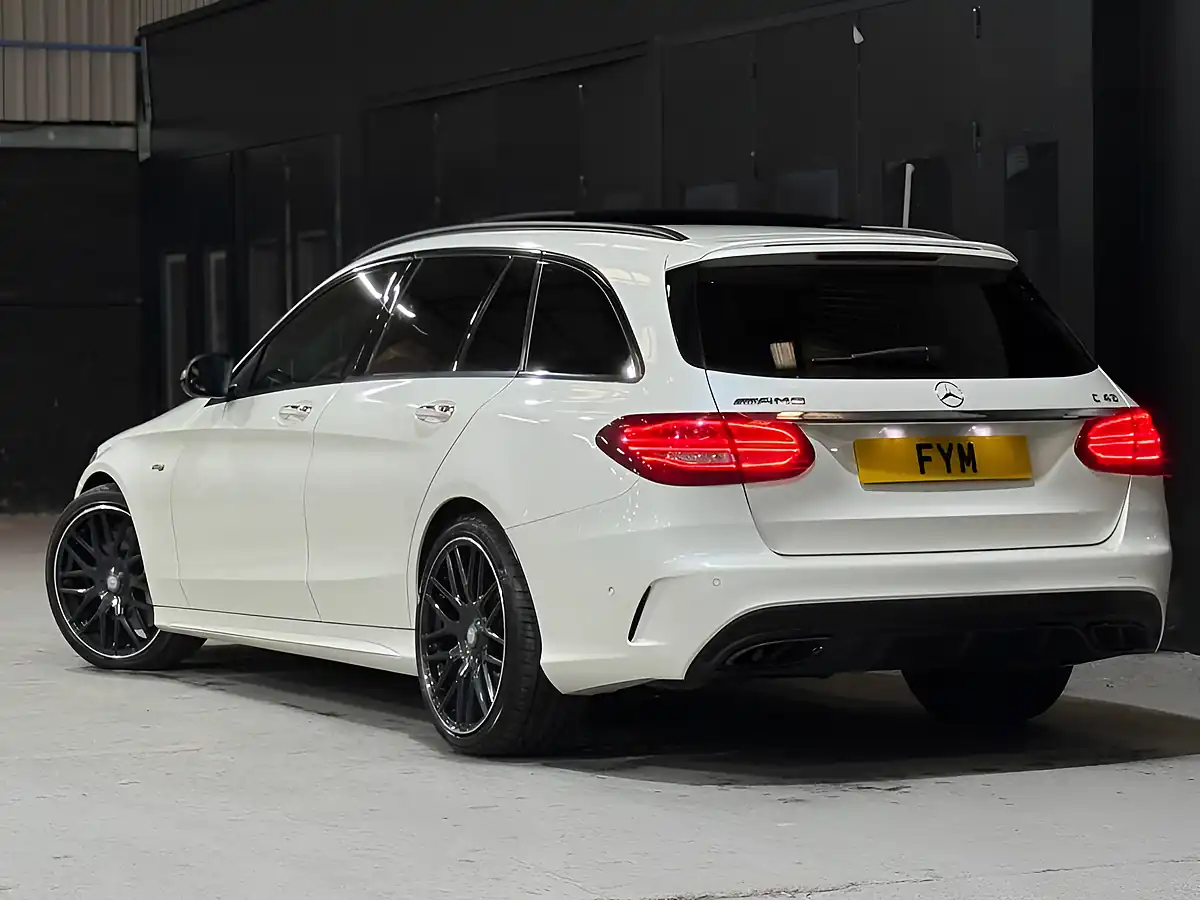 Used 2016 Mercedes-Benz C-Class AMG (premium Plus) White - Interior and Exterior details 5