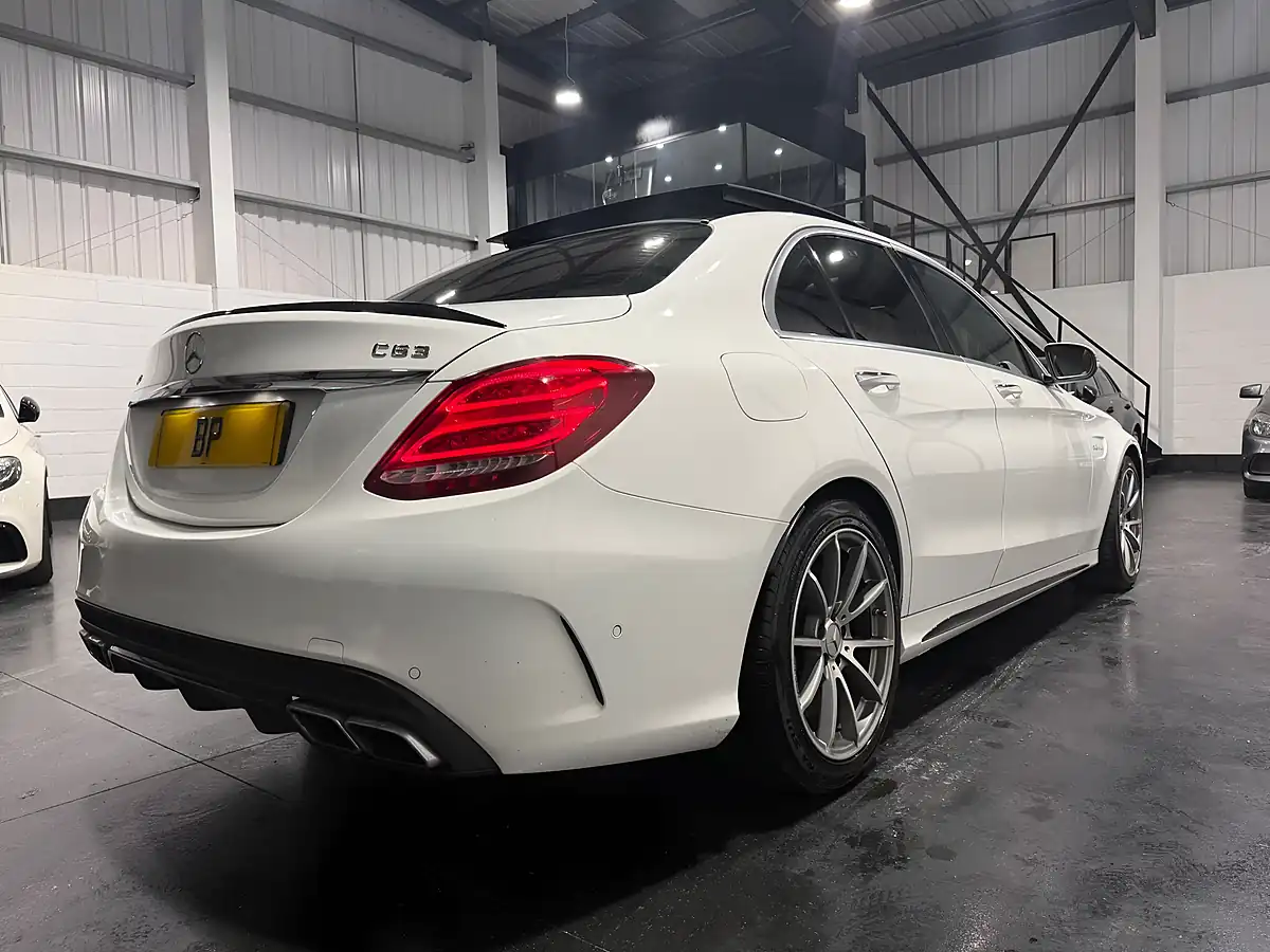 Used 2016 Mercedes-Benz C Class AMG (premium) White - Interior and Exterior details 12
