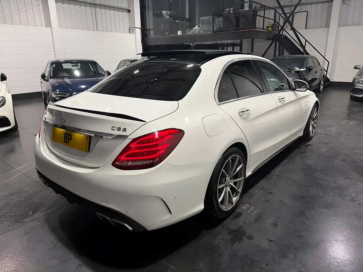 Used 2016 Mercedes-Benz C Class AMG (premium) White - Interior and Exterior details 13