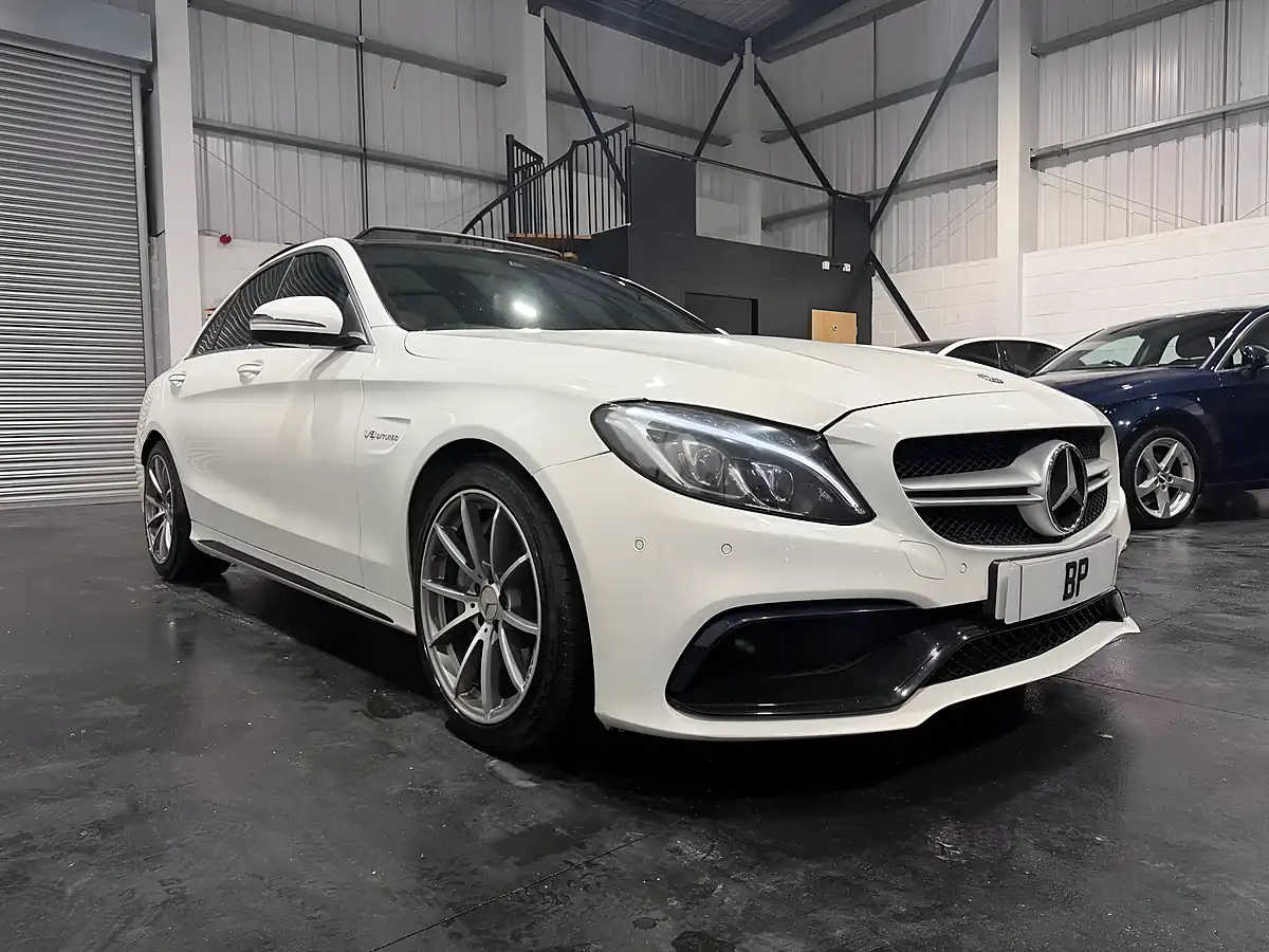 Used 2016 Mercedes-Benz C Class AMG (premium) White - Interior and Exterior details 4