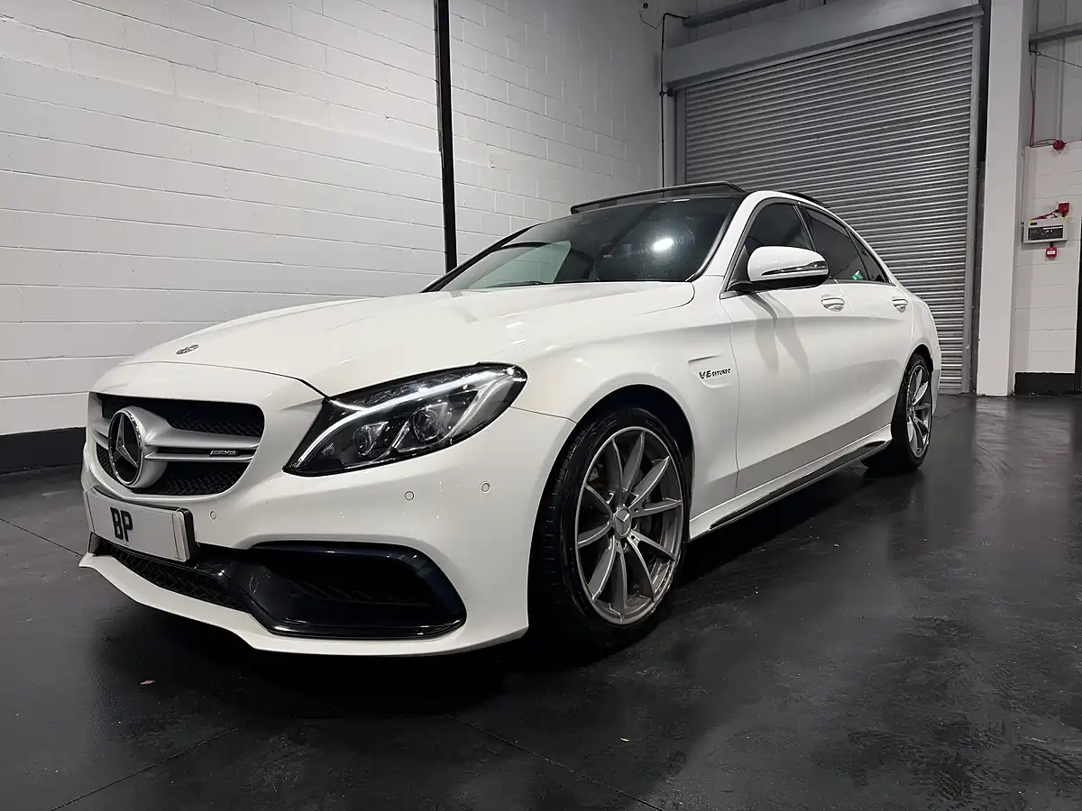 Used 2016 Mercedes-Benz C Class AMG (premium) White - Interior and Exterior details 7