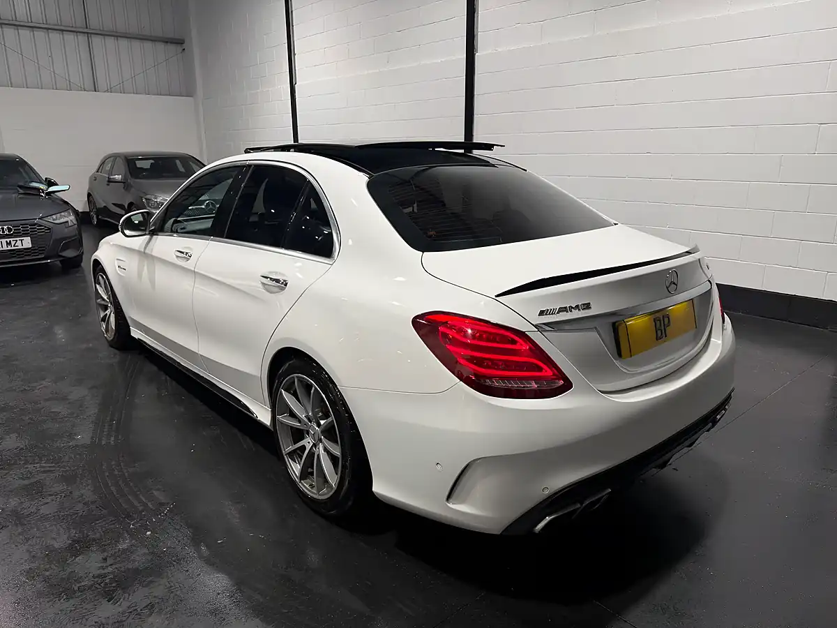 Used 2016 Mercedes-Benz C Class AMG (premium) White - Interior and Exterior details 8