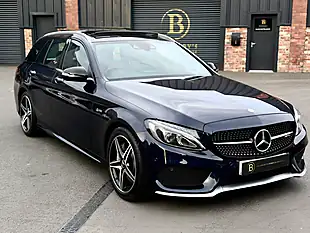 Used 2016 Mercedes-Benz C Class Premium Plus Blue - Interior and Exterior details 12