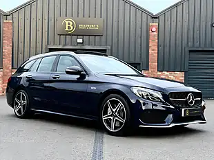 Used 2016 Mercedes-Benz C Class Premium Plus Blue - Interior and Exterior details 9