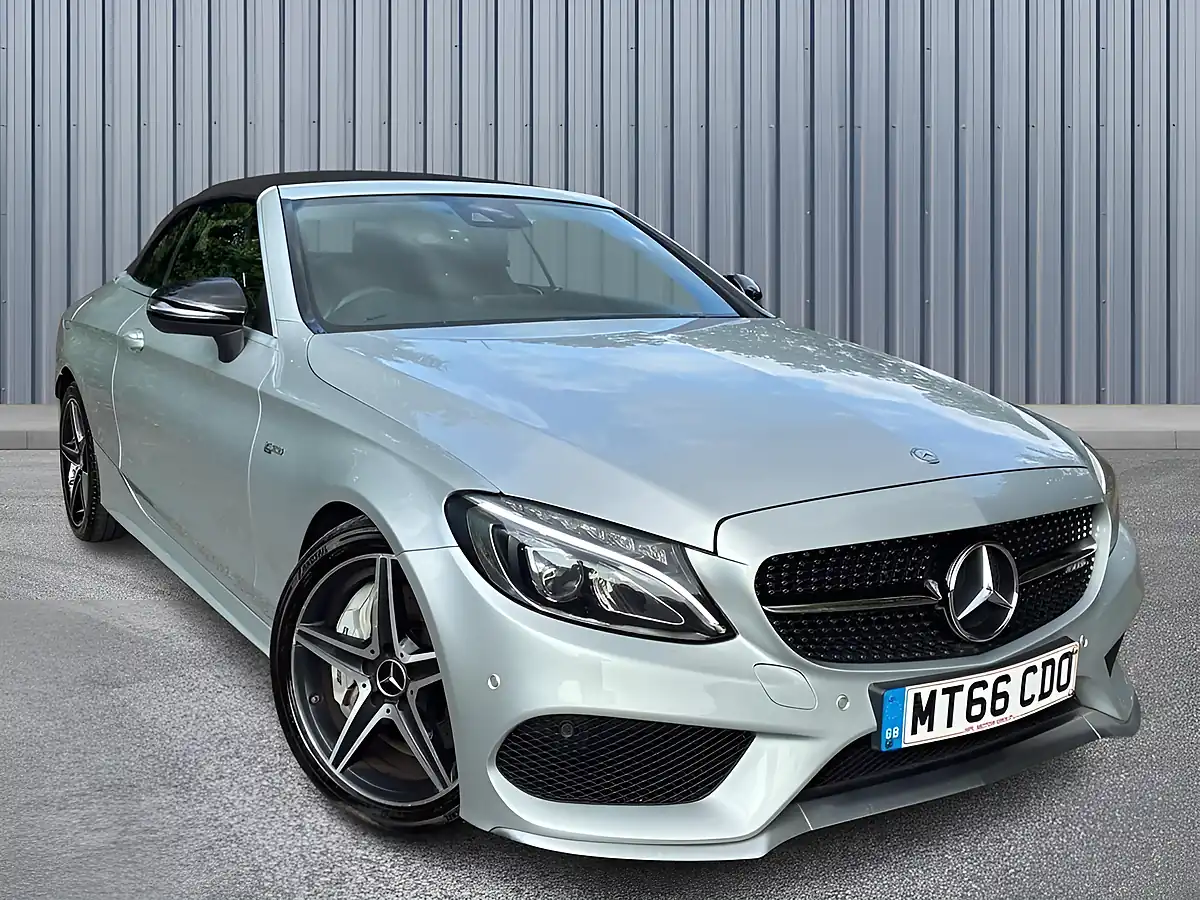 Used 2016 Mercedes-Benz C Class Premium Plus Silver - Front View