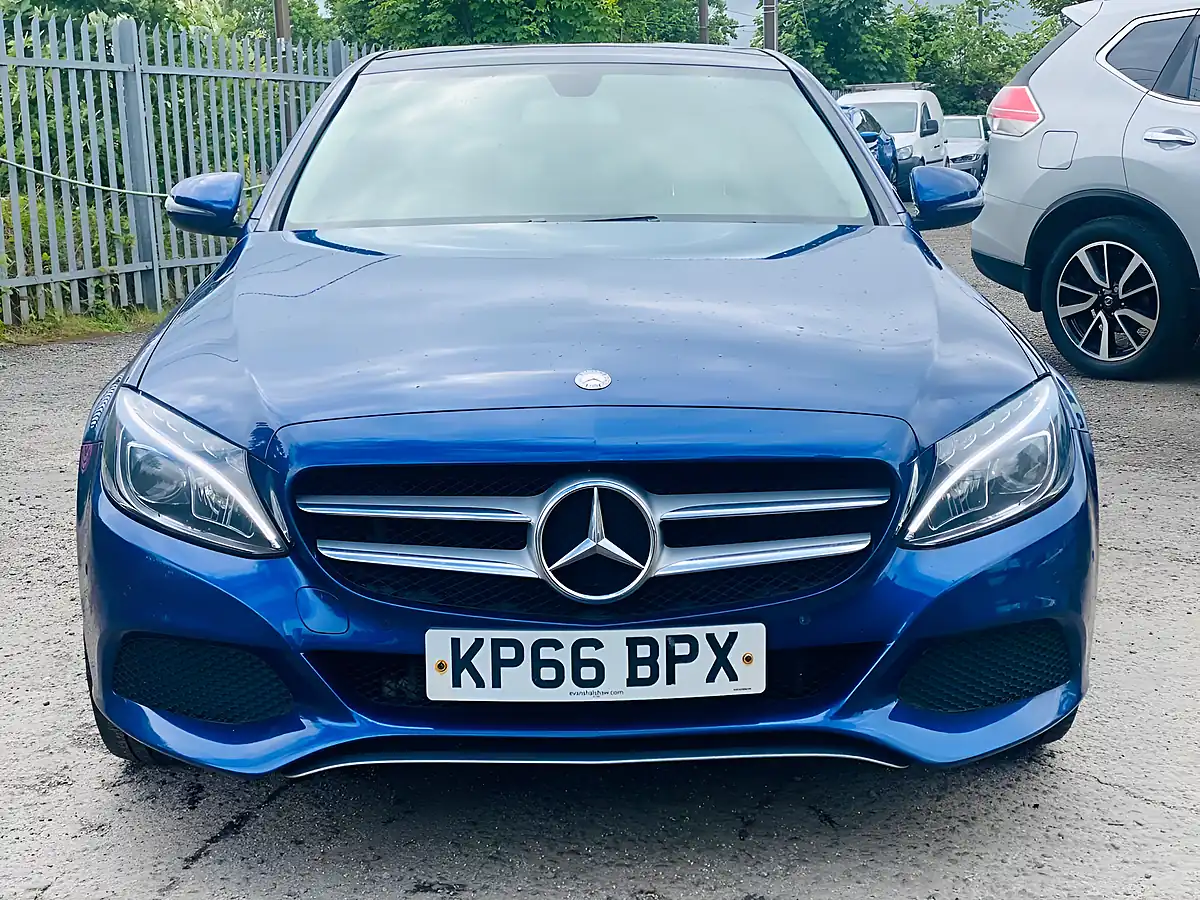 Used 2016 Mercedes-Benz C Class Sport (premium) Blue - Interior and Exterior details 2