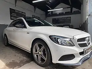 Used 2016 Mercedes-Benz C Class Sport (premium) White - Interior and Exterior details 2