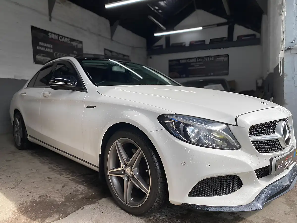 Used 2016 Mercedes-Benz C Class Sport (premium) White - Interior and Exterior details 2