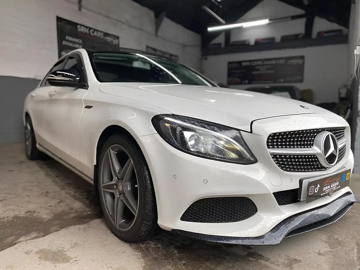Used 2016 Mercedes-Benz C Class Sport (premium) White - Interior and Exterior details 3